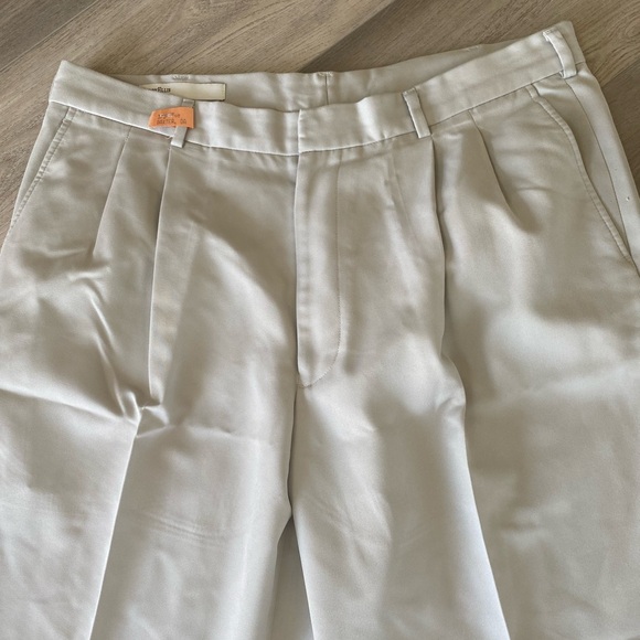 2 Pair Men’s Perry Ellis Dress Pants Slacks Trousers Black/Tan (Cuffed) 36X30 - Picture 3 of 8